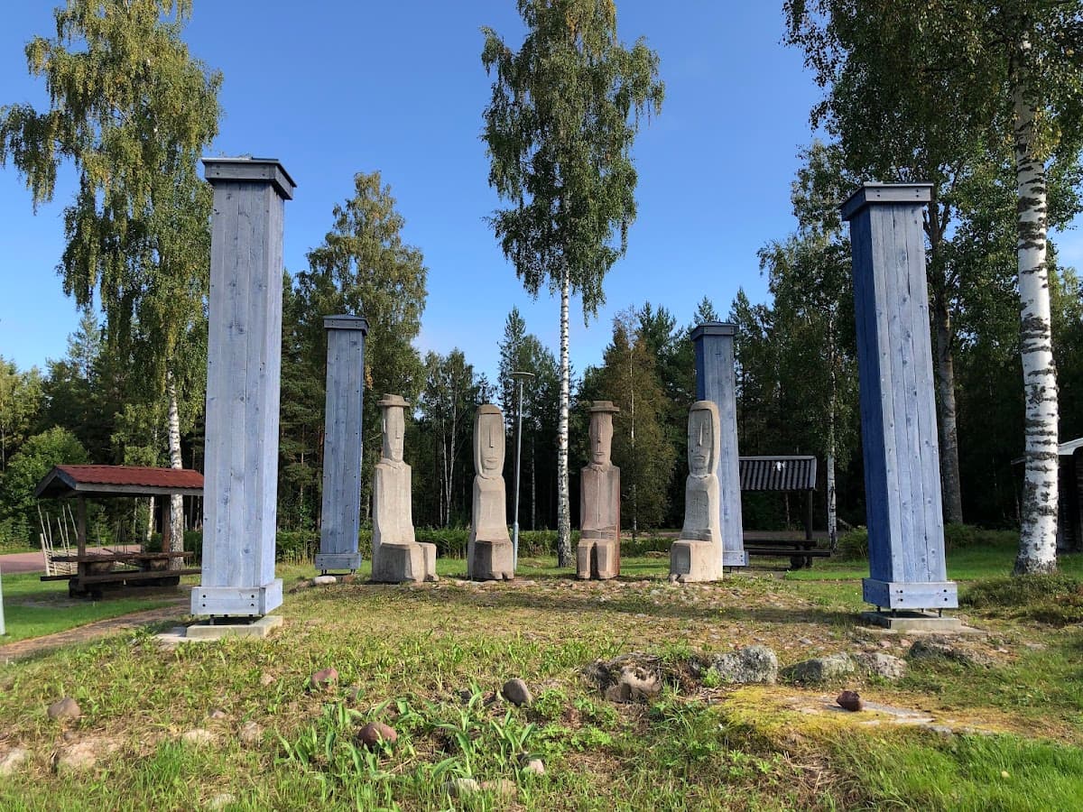 Rastplats Tällbergsporten i Dalarna med utsikt över Siljan.